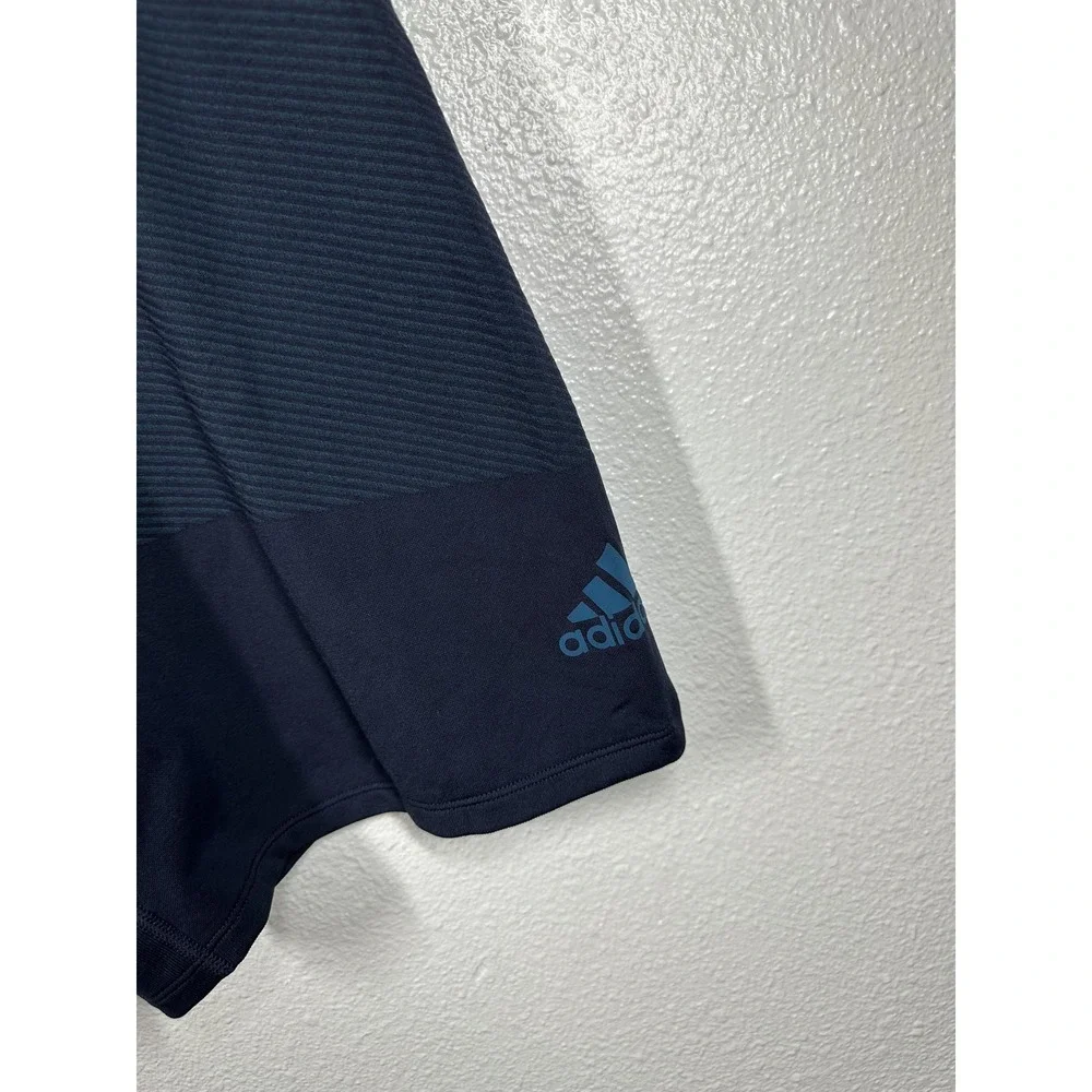 Adidas Shorts Mens Large Navy Blue Parley For The Oceans Athletic Zip Pocket Gym